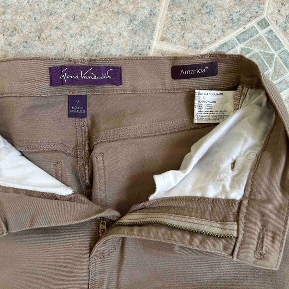 Womens Gloria Vanderbilt Khakis EUC - Picture 4 of 5